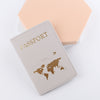Leather Passport Holder Gift Travel Document Case 