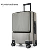 Business Front Opening Rechargeable Luggage Trolley Case