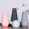500ml Portable Retractable Silicone Cups Foldable  Water Bottle  Drinkware