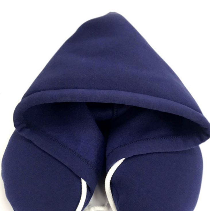 Airplane Travel Hooded U-Shaped Pillow