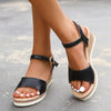 Summer Ankle Buckle Wedges Sandals For Women