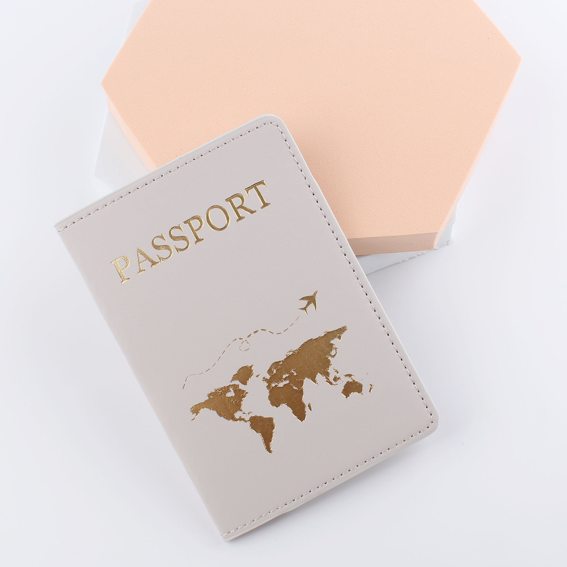 Leather Passport Holder Gift Travel Document Case 