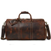 Retro Crazy Horse Leather Travel Men's Leather Luggage Bag.