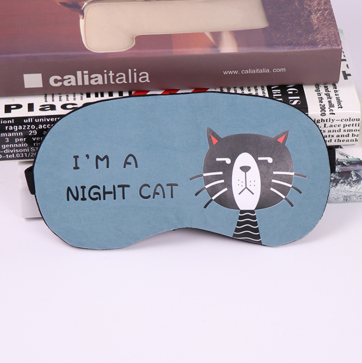 Soft Sleeping Mask Cotton Portable Eye Mask Light Shading Travel Relax Sleeping Rest Aid MP0130