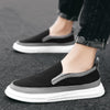 Men Sneakers Casual Breathable Light Loafers Men Black Gray Sweat Absorbent Flat Shoes Men Slip-On Anti-odor Shoes