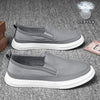 Men Sneakers Casual Breathable Light Loafers Men Black Gray Sweat Absorbent Flat Shoes Men Slip-On Anti-odor Shoes