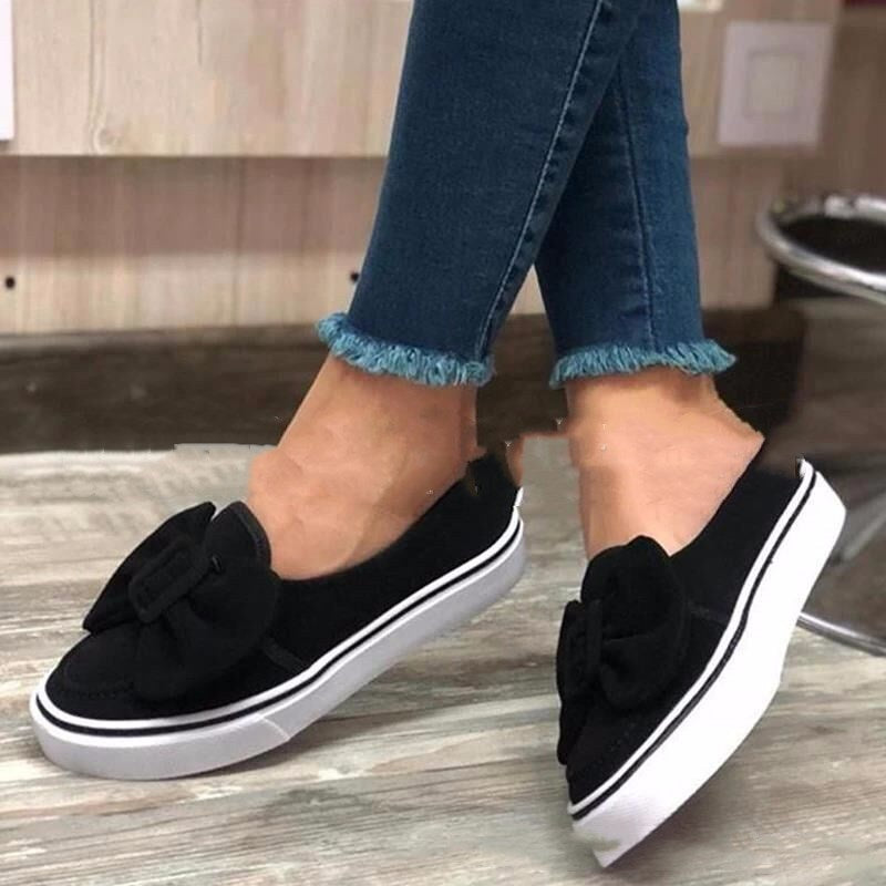 Bowknot Casual Slip-on Flat Shoes