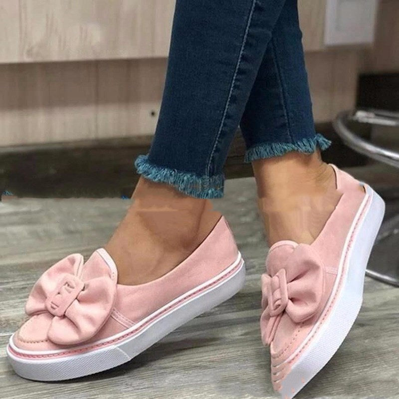 Bowknot Casual Slip-on Flat Shoes