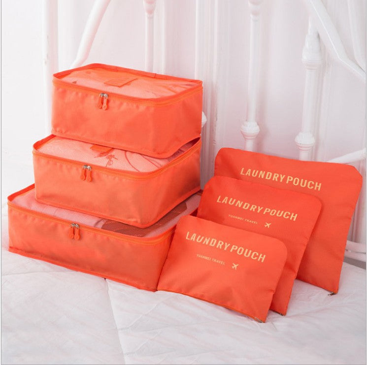 6 PCS Travel Storage Bag Set for Clothes Tidy Organizer