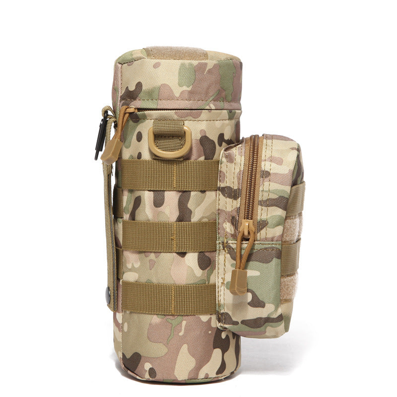 Outdoor Tactical Water Bottle Bag Military Fan Camouflage Travel Hiking Climbing Accessory Bag