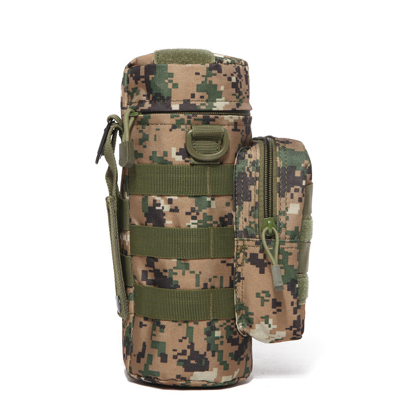 Outdoor Tactical Water Bottle Bag Military Fan Camouflage Travel Hiking Climbing Accessory Bag