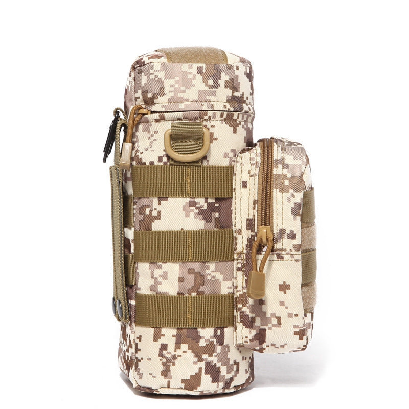 Outdoor Tactical Water Bottle Bag Military Fan Camouflage Travel Hiking Climbing Accessory Bag