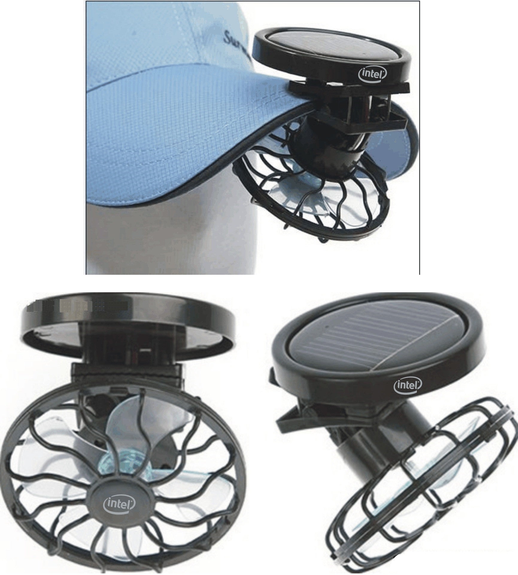 Travel Camping Cooling Portable Solar Fan