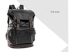 Men's Leather High Quality Backpack Youth Travel School Laptop Bags