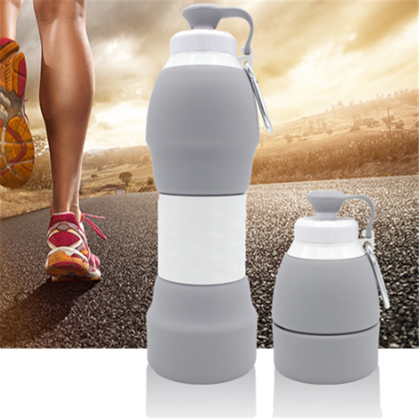 Silicone folding water bottle.