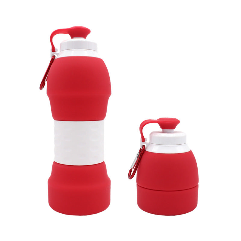 Silicone folding water bottle.