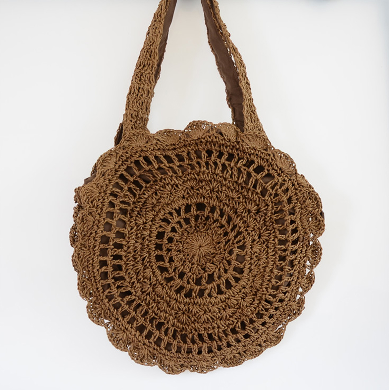 Bohemian Straw Summer Vintage Beach Travel Handbags