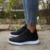 New slip-on cutout stretch socks shoes