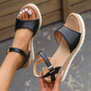 Summer Ankle Buckle Wedges Sandals For Women