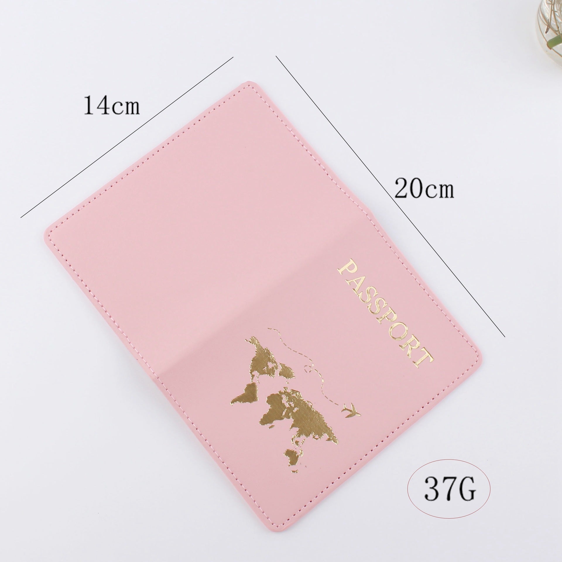 Leather Passport Holder Gift Travel Document Case 