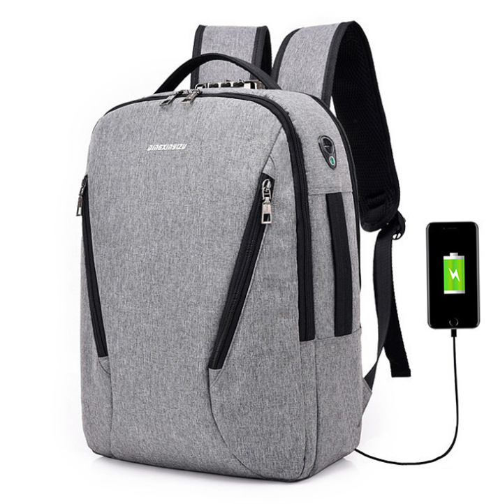  Travel College schoolbag computer knapsack USB charging, waterproof and anti-theft