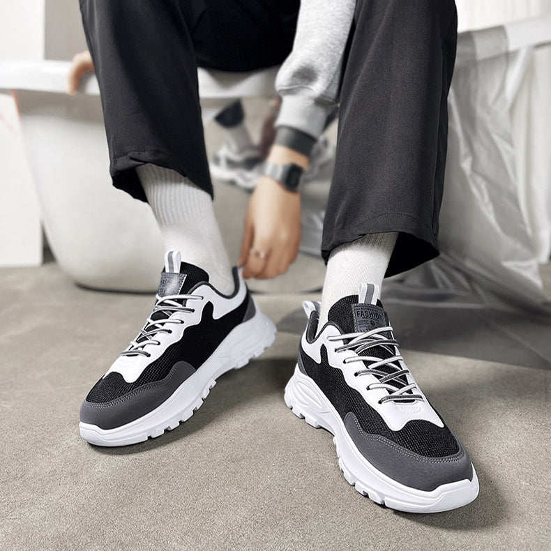 Men Sneakers Lace-up Air Cushion Sports Travel Shoes