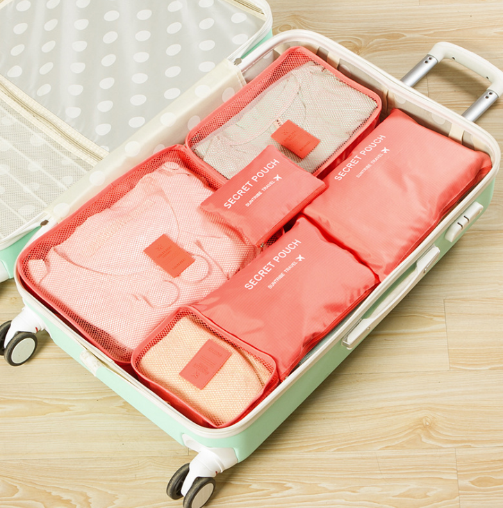 Durable Waterproof Nylon Packing Cube Travel Organizer Bag.