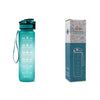 1L Tritan Water Bottle With Time Marker Bounce Motivational Cover