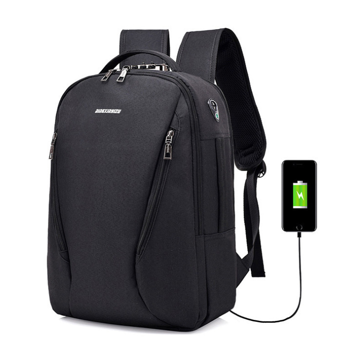  Travel College schoolbag computer knapsack USB charging, waterproof and anti-theft