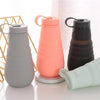 500ml Portable Retractable Silicone Cups Foldable  Water Bottle  Drinkware