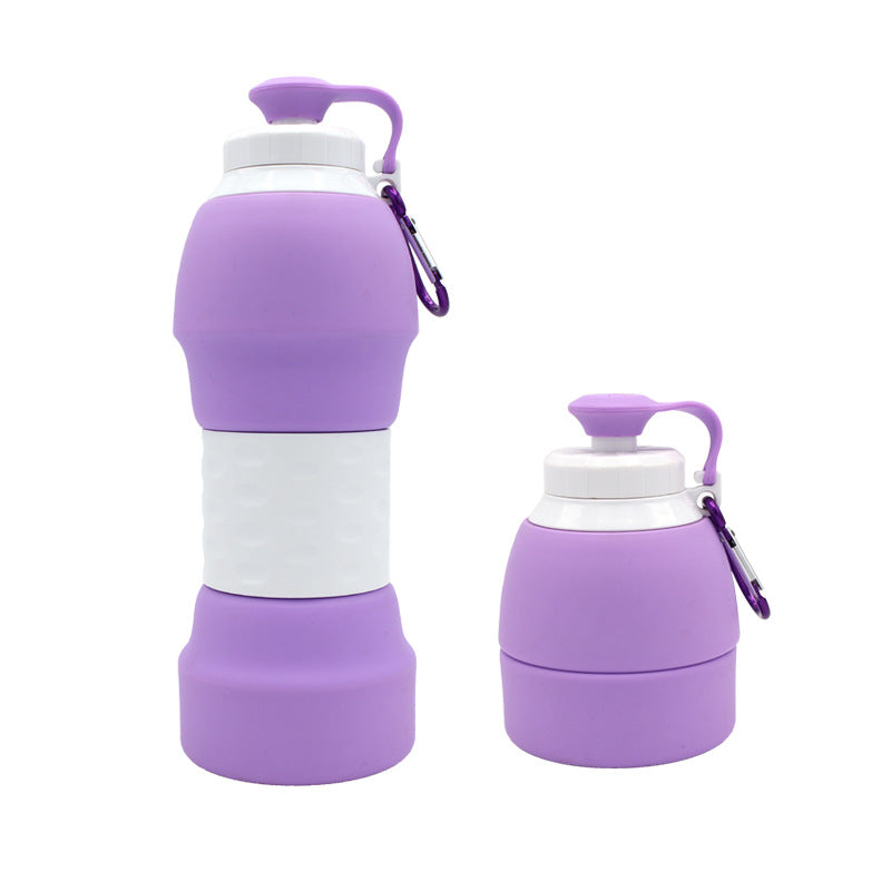 Silicone folding water bottle.