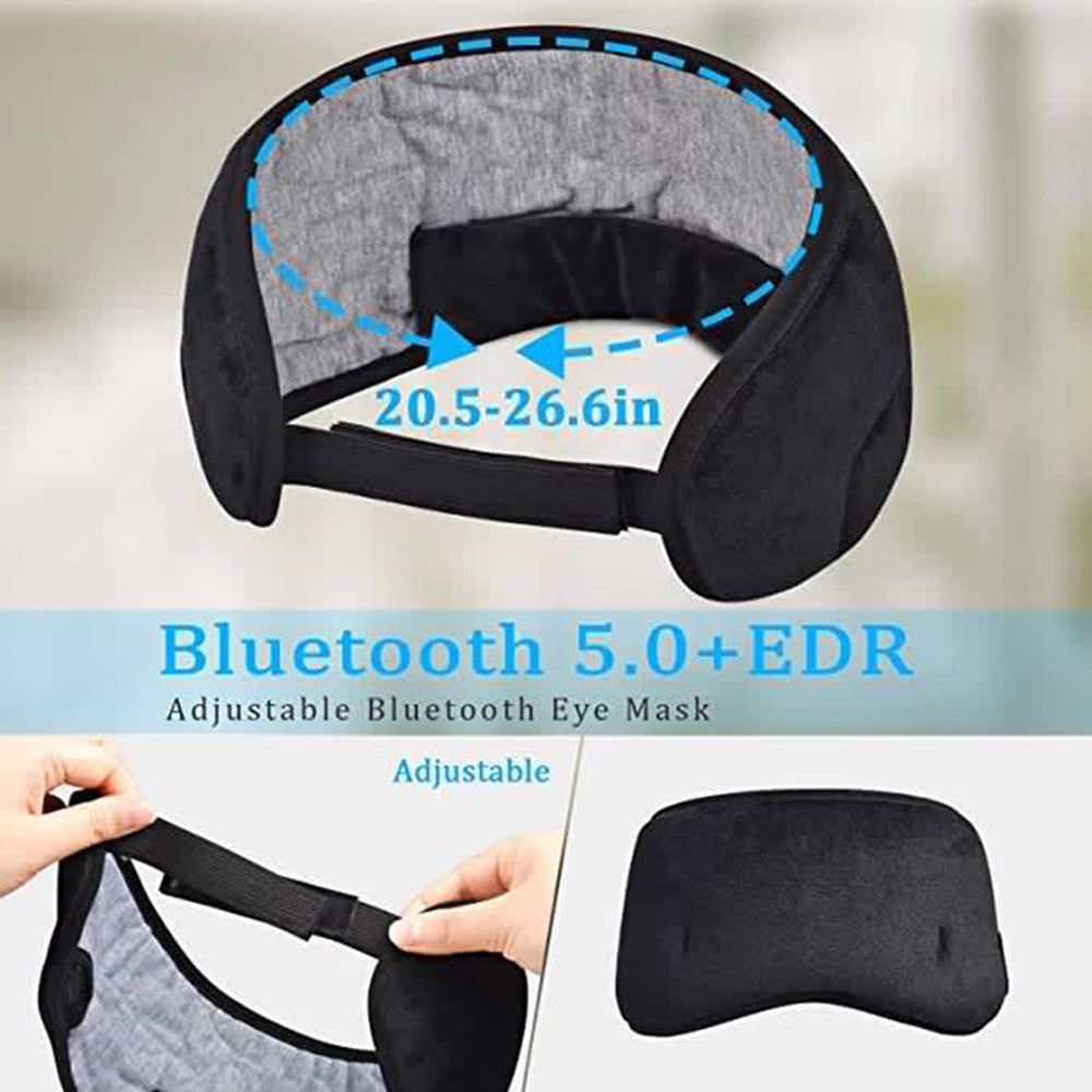 Wireless Bluetooth 5.0 Earphones Sleeping Eye Mask Music Player Sports Headband Travel Headset Speakers.