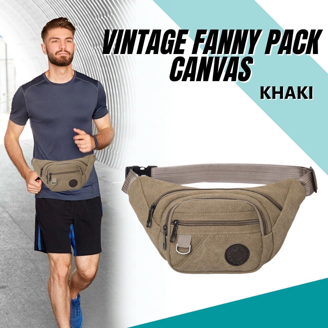 Fanny Pack Men Women Waist Belt Travel Pouch 