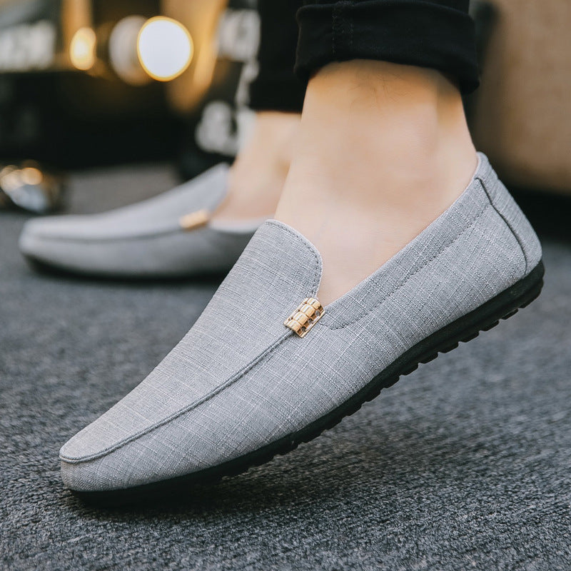 Men's Casual Slip-On Canvas Peas Shoes