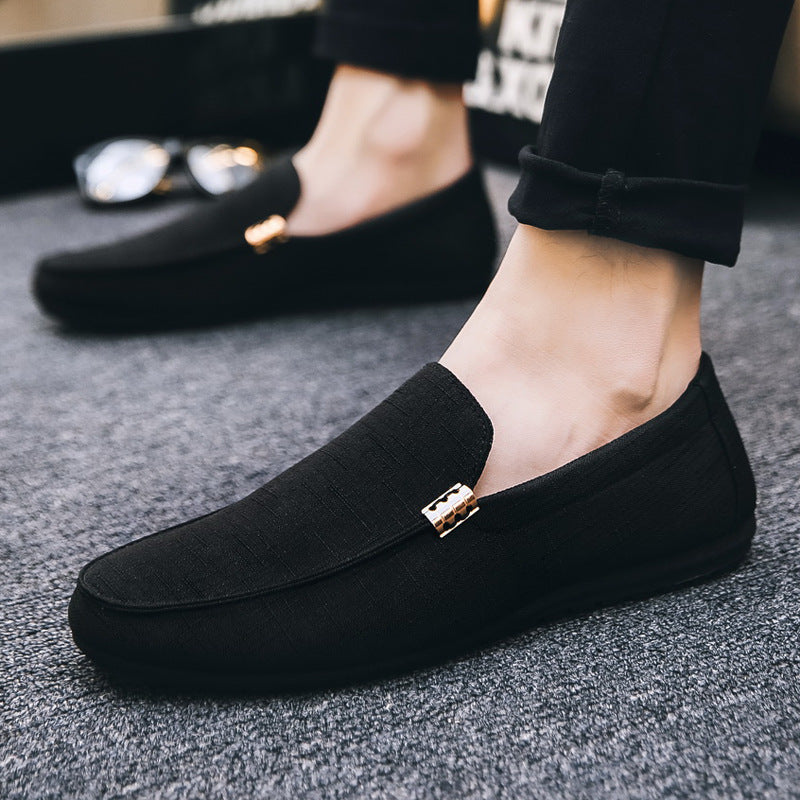 Men's Casual Slip-On Canvas Peas Shoes